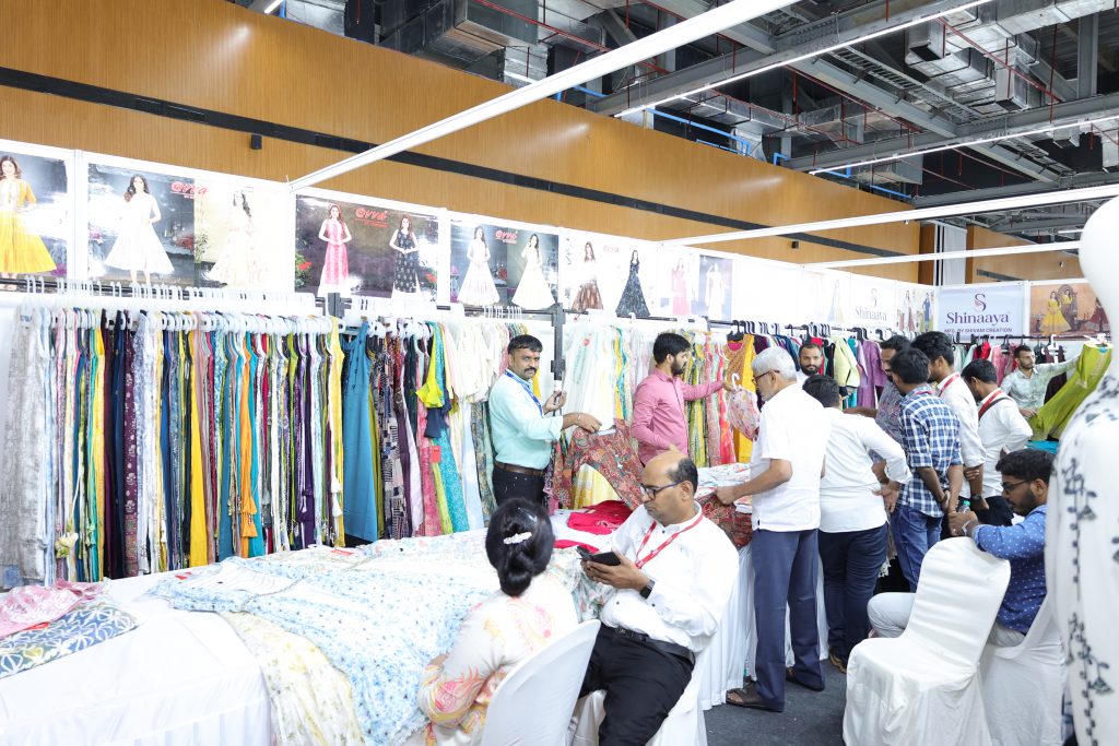 The apparel community at an AMI trade fair